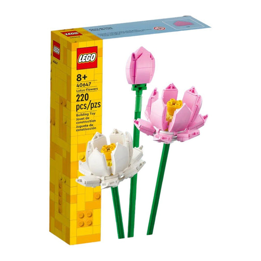 LEGO 40647 Lotus Flowers – Floral Building Set for Ages 8+