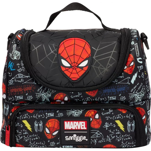 Smiggle Spider-Man Double Decker 7 Inch Lunch Bag for Kids – colorful and fun design

