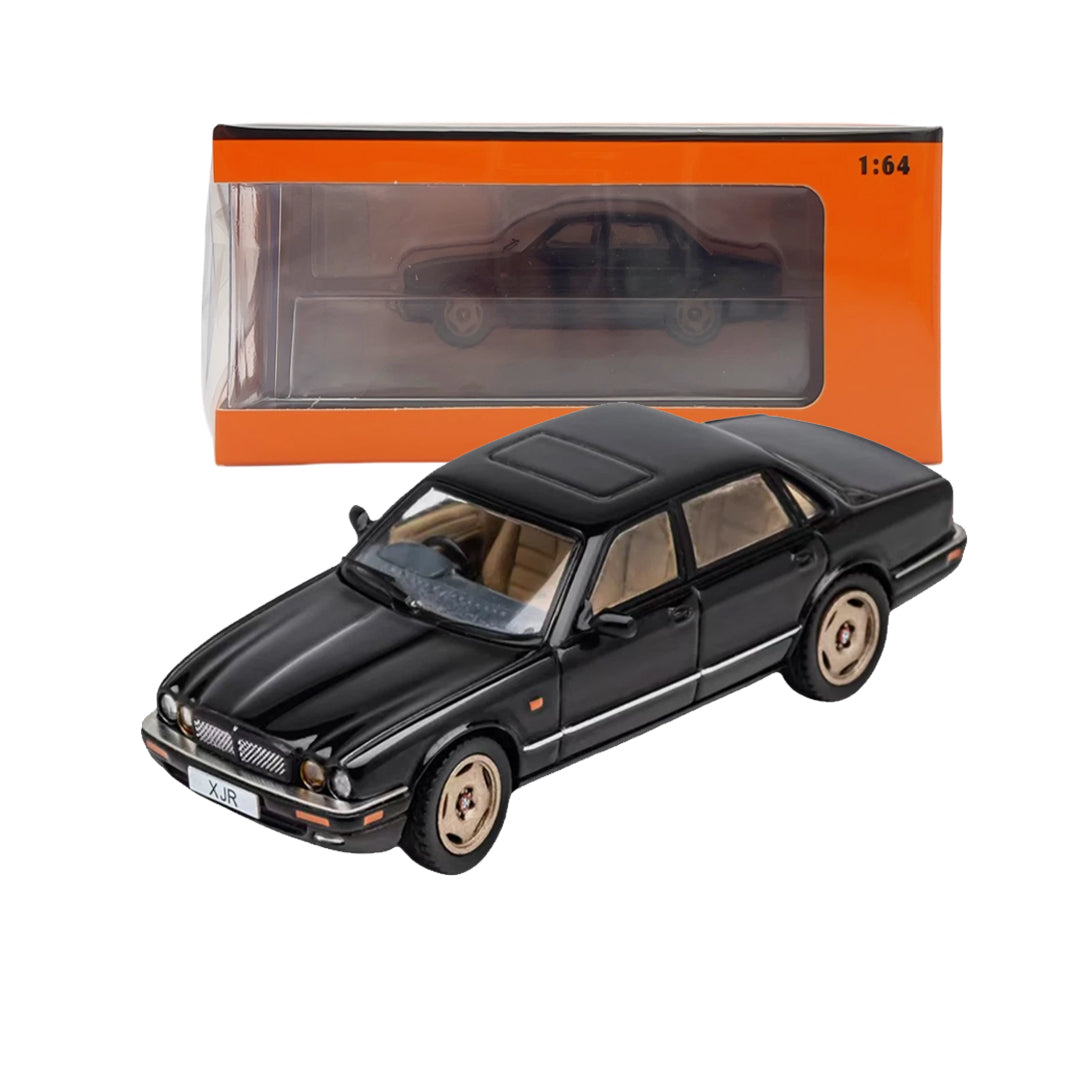 GCD 1:64 Jaguar XJ (X300) Black Diecast Model Car | Premium Classic Luxury Sedan Miniature