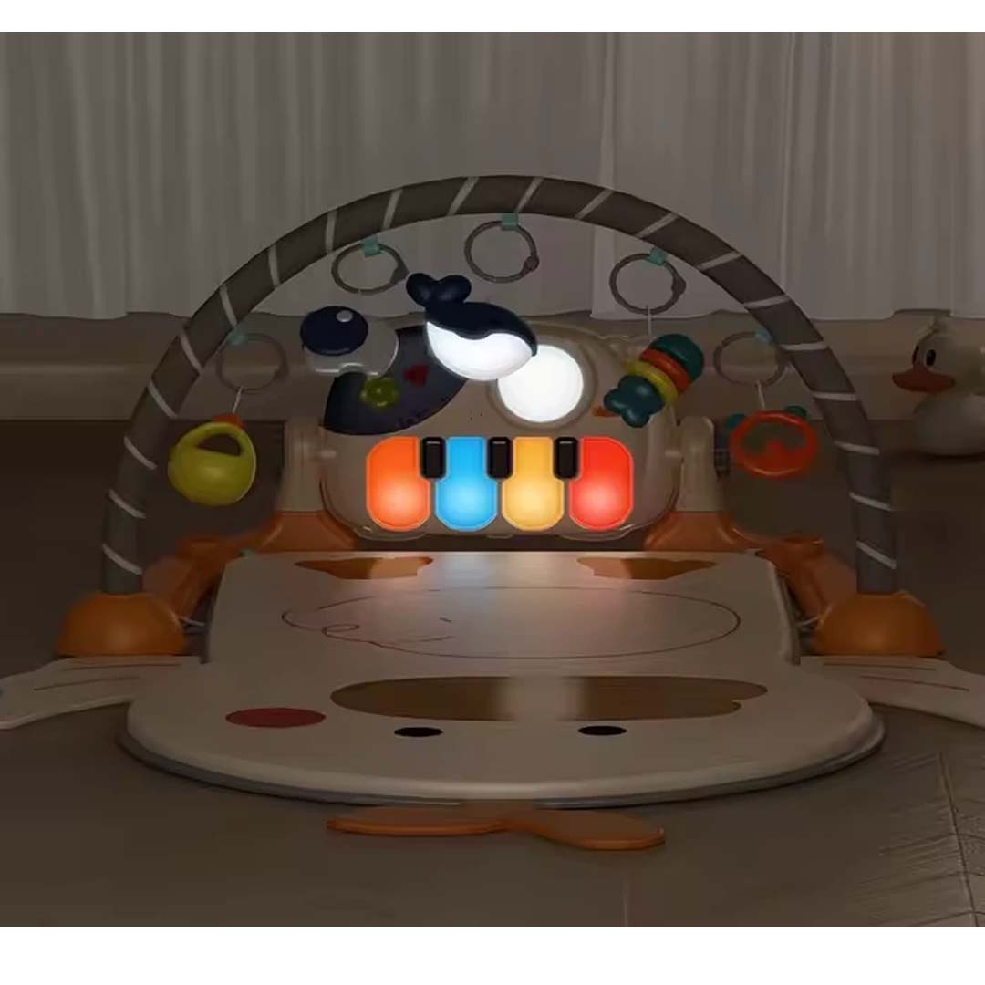 Baby Fitness Blanket – Infant Multi-Function Play Gym Mat with Hanging Toys & Music | Newborn Activity Mat (0+ Months)