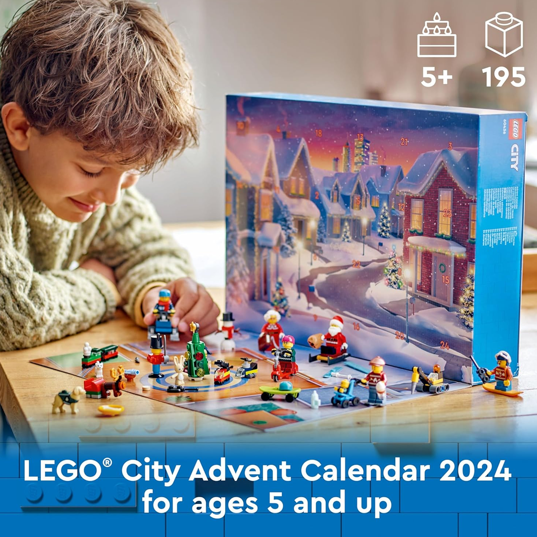 LEGO City 60436 Advent Calendar Building Blocks (195 Pieces)