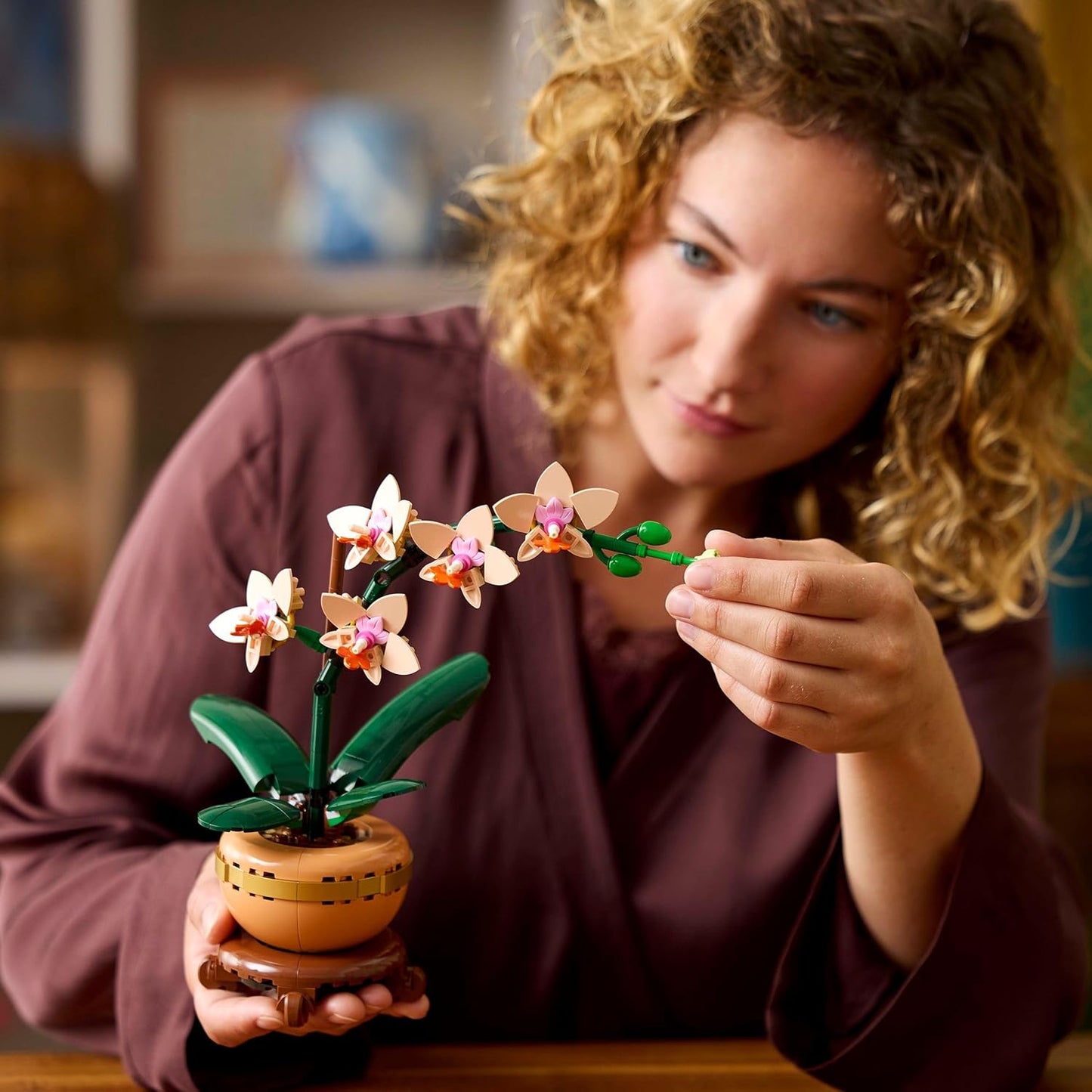 LEGO 10343 Botanicals Mini Orchid - Artificial Flowers Set (274 Pieces)