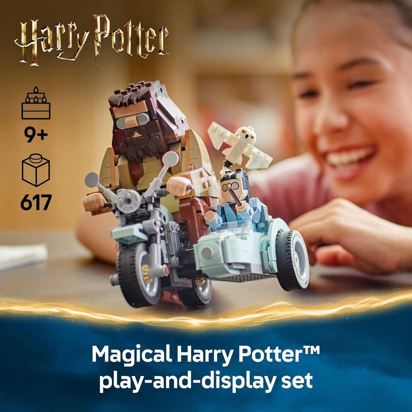LEGO 76443 Harry Potter Hagrid & Harry's Motorcycle Ride Building (617 Pieces)