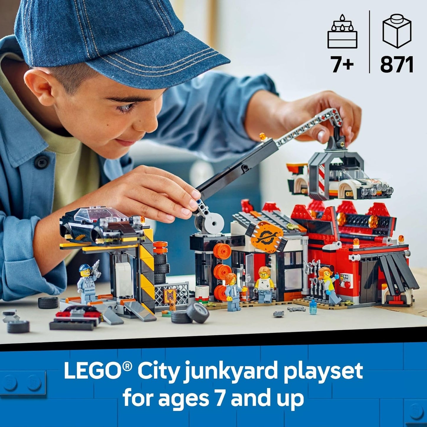 LEGO 60472 City Scrapyard with Cars