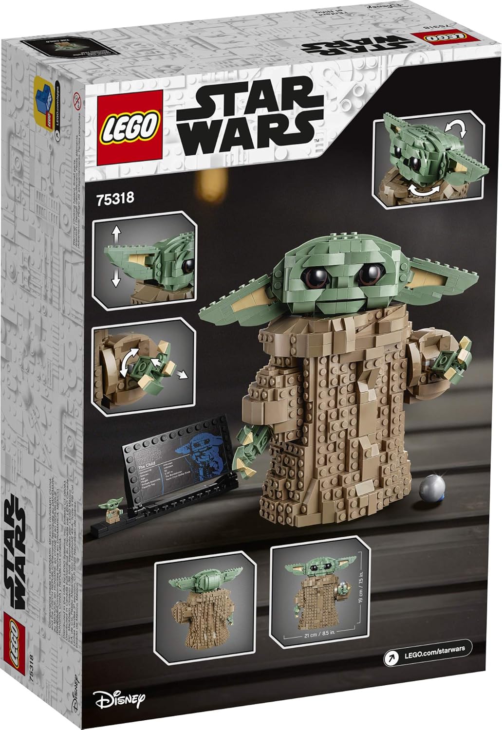 Lego Star Wars: The Mandalorian The Child 75318 Building Kit(1073 Pieces)