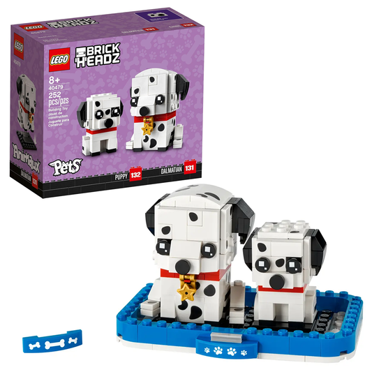 LEGO 40479 BrickHeadz Pets Dalmatian Dog and Puppy – 252 Pieces
