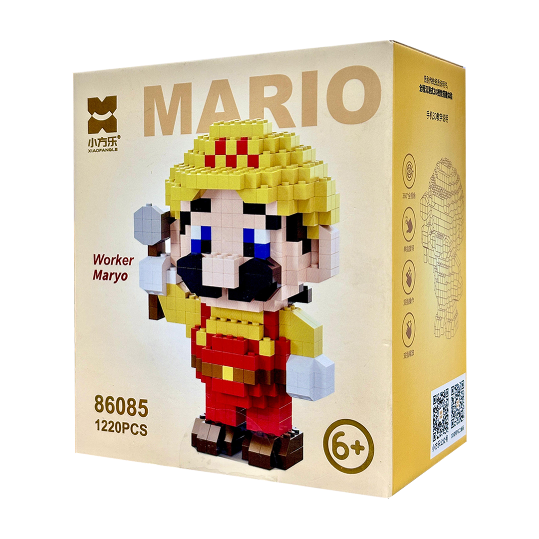 Mario Building Blocks Minifigure 5 Inch as Birthday Gift for Kids