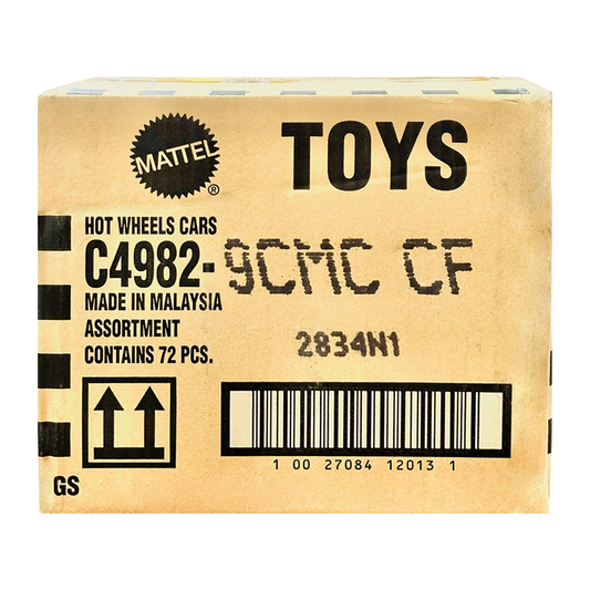 Hot Wheels 2025 Factory-Sealed Case (9CMC CF) – 72 Die-Cast Cars by Mattel (Brand New Box)