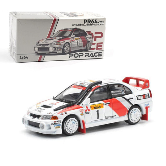 Para64 Pop Race 1:64 Mitsubishi Lancer Evolution IV – Safari Rally Kenya 1998 | Diecast Rally Model Car