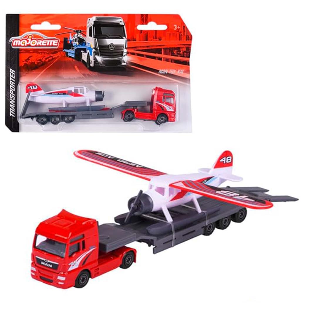 Majorette Transporter Trucks Single Pack – Multicolor Die-Cast Vehicle Set