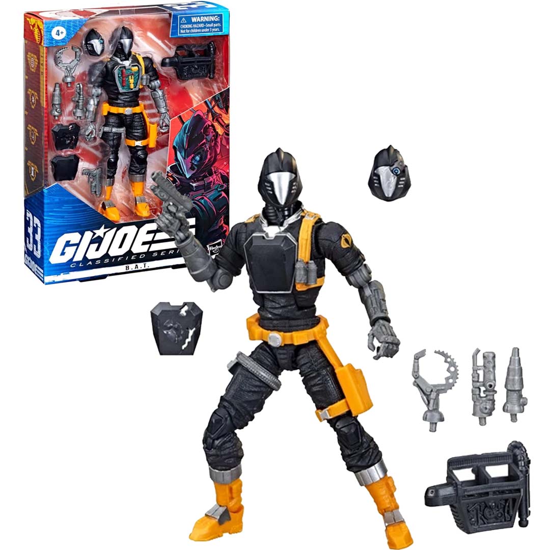 G.I. Joe Classified Series Wave 9 – Cobra B.A.T. Collectible Action Figure  with Accessories 6"
