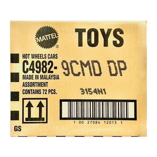 Hot Wheels 2025 Factory-Sealed Case D (9CMD DP) – 72 Die-Cast Cars by Mattel (Brand New Box)