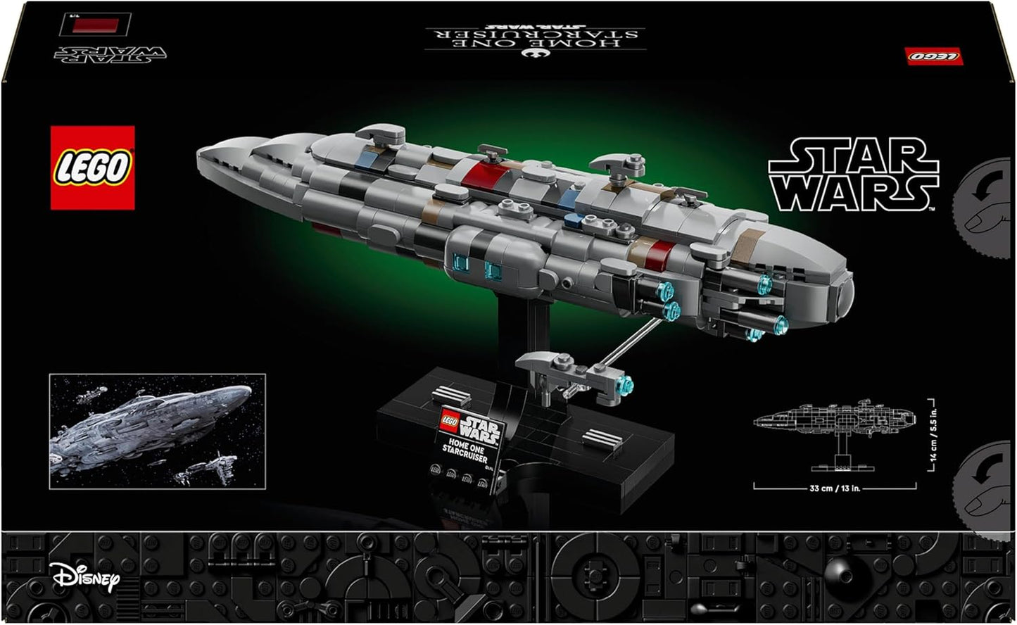 LEGO Star Wars 75405 Home One Starcruiser Building Set (559 Pieces)