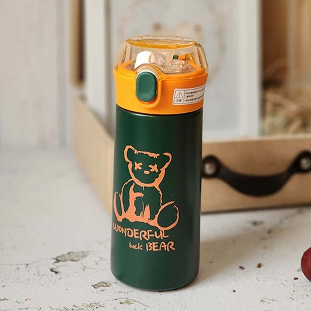 You Cup : Stainless Steel Water Bottle For Kids 380 ML (Green)