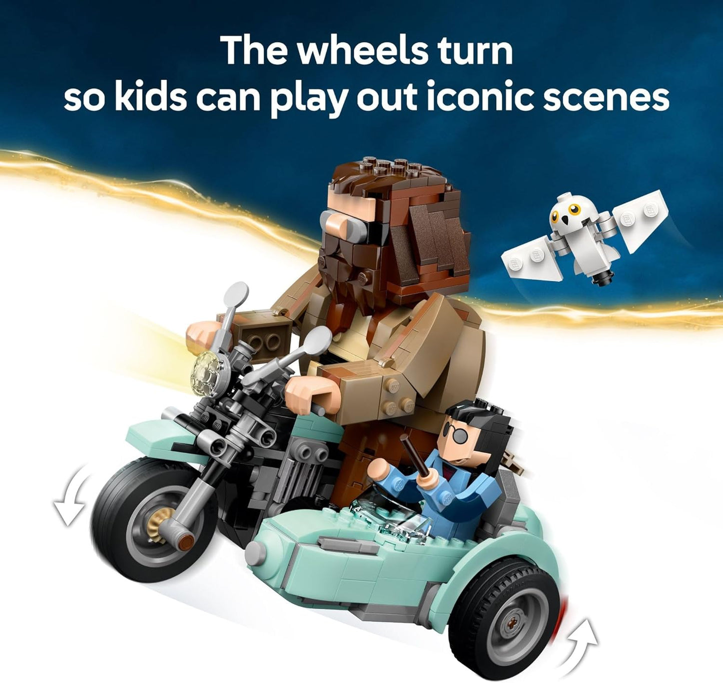 LEGO 76443 Harry Potter Hagrid & Harry's Motorcycle Ride Building (617 Pieces)
