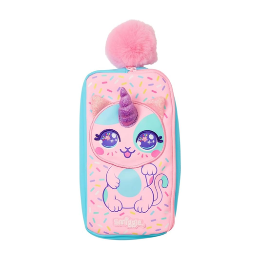 Smiggle Unicorn Cat Pencil Case Pouch for Kids – colorful unicorn and cat design

