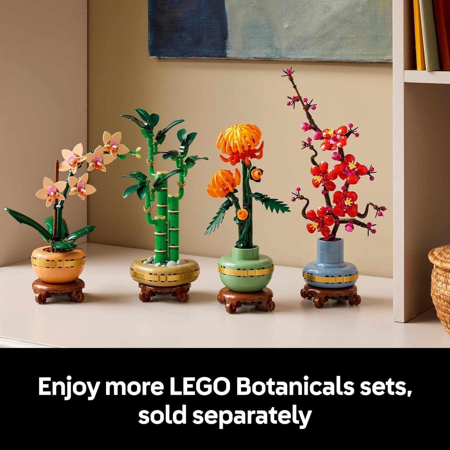 LEGO 10344 Botanicals Lucky Bamboo Artificial Plant Set (325 Pieces)